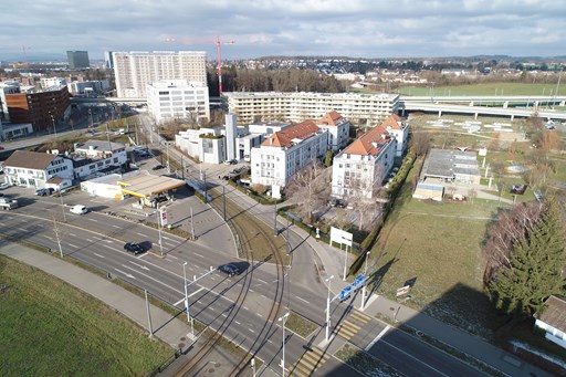 Geschäftshäuser Ueberlandstrasse 105-109, 8600 Dübendorf: 3’600m² Büroflächen, 92 Parkplätze